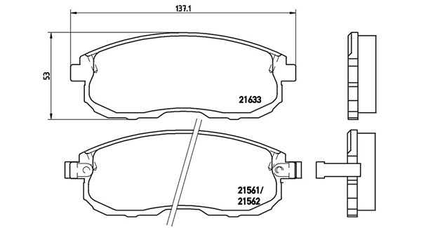 MAGNETI MARELLI Bremseklodser 363700456021 for NISSAN SUZUKI (CHANGAN) SUZUKI
