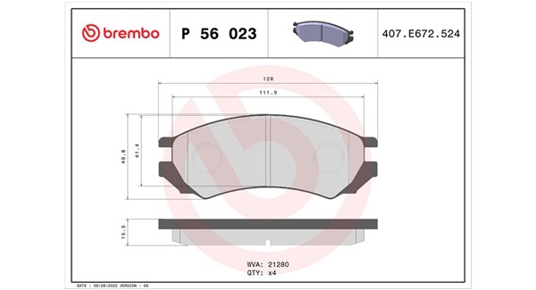 MAGNETI MARELLI Bremseklodser 363700456023 for GENERAL MOTORS NISSAN