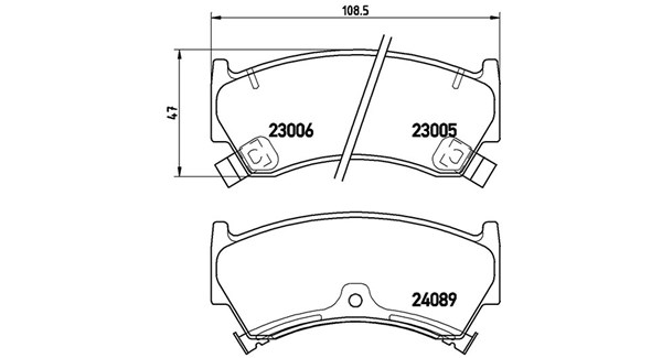 MAGNETI MARELLI Bremseklodser 363700456026 for MAZDA NISSAN