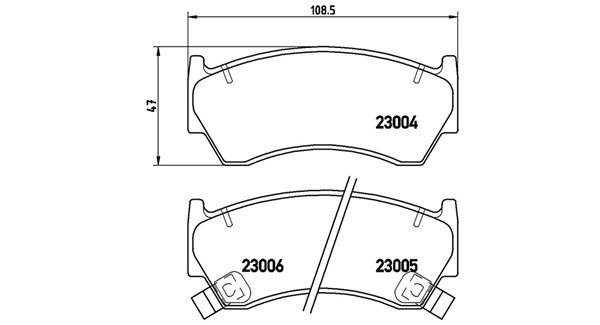 MAGNETI MARELLI Bremseklodser 363700456033 for MAZDA NISSAN