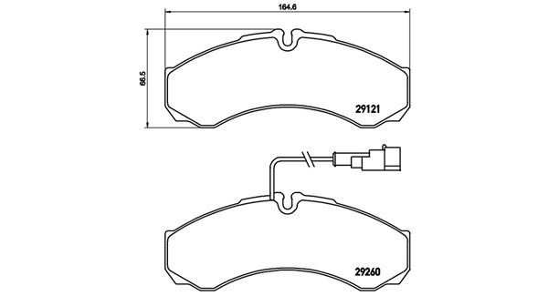 MAGNETI MARELLI Bremseklodser 363700456069 for IVECO NISSAN RENAULT TRUCKS