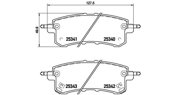MAGNETI MARELLI Bremseklodser 363700456082 for NISSAN