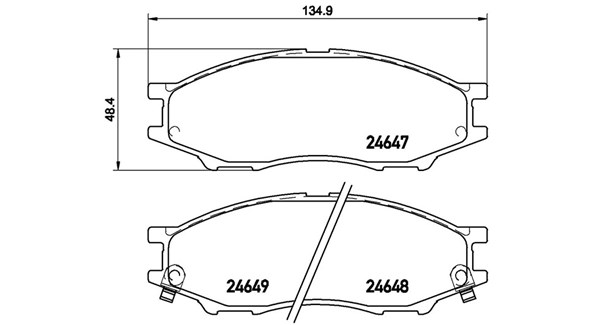 MAGNETI MARELLI Bremseklodser 363700456083 for MAZDA MITSUBISHI NISSAN
