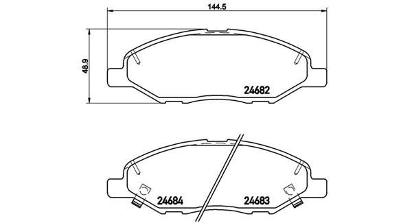 MAGNETI MARELLI Bremseklodser 363700456088 for MAZDA MITSUBISHI NISSAN