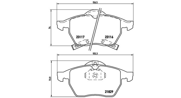 MAGNETI MARELLI Bremseklodser 363700459029 for SAAB BAIC