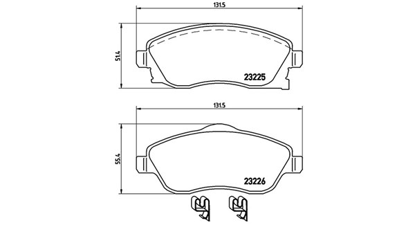 MAGNETI MARELLI Bremseklodser 363700459036 for OPEL VAUXHALL CHEVROLET GENERAL MOTORS