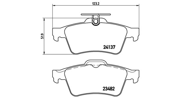 MAGNETI MARELLI Bremseklodser 363700459042 for CITROËN FORD OPEL VOLVO SAAB GENERAL MOTORS PONTIAC JAGUAR MAZDA MITSUBISHI MERCEDES-BENZ RENAULT FORD