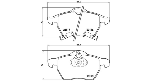 MAGNETI MARELLI Bremseklodser 363700459048 for OPEL SAAB VAUXHALL SATURN GENERAL MOTORS