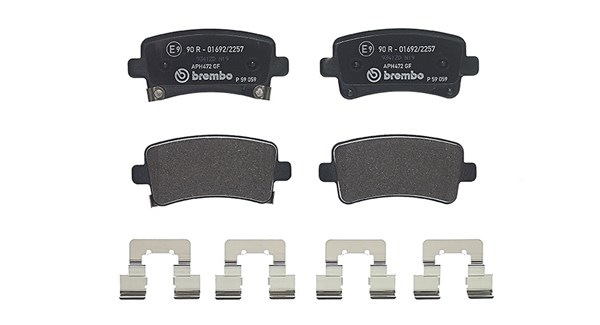MAGNETI MARELLI Bremseklodser 363700459059 for GENERAL MOTORS OPEL ROEWE (SAIC) SAAB BUICK BUICK (SGM) CHEVROLET (SGM) CHEVROLET VAUXHALL