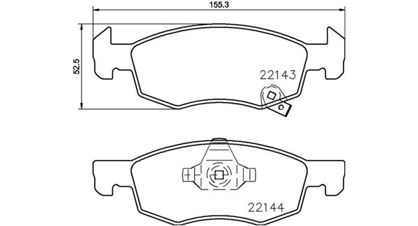 MAGNETI MARELLI Bremseklodser 363700459084 for OPEL VAUXHALL