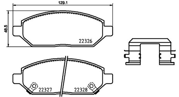 MAGNETI MARELLI Bremseklodser 363700459088 for OPEL VAUXHALL