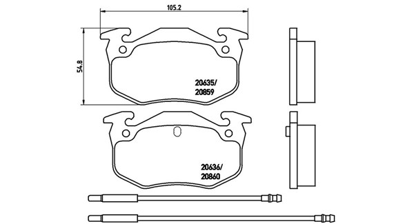 MAGNETI MARELLI Bremseklodser 363700461029 for CITROËN RENAULT ALPINE