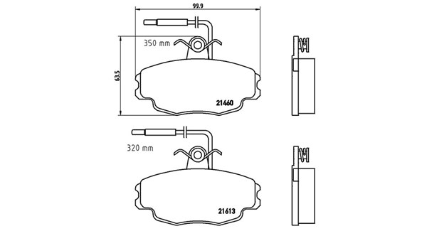 MAGNETI MARELLI Bremseklodser 363700461043 for CITROËN CITROËN (DF-PSA)