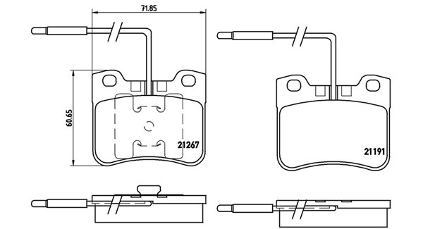 MAGNETI MARELLI Bremseklodser 363700461047 for CITROËN