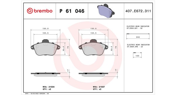 MAGNETI MARELLI Bremseklodser 363700461046 for CITROËN RENAULT ALPINE