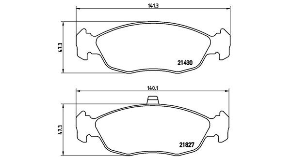 MAGNETI MARELLI Bremseklodser 363700461051 for PEUGEOT