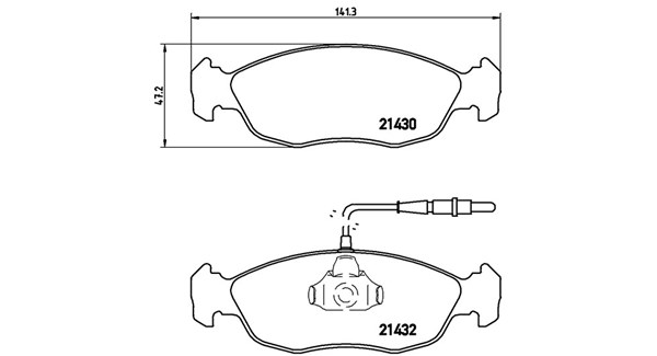 MAGNETI MARELLI Bremseklodser 363700461054 for PEUGEOT CITROËN
