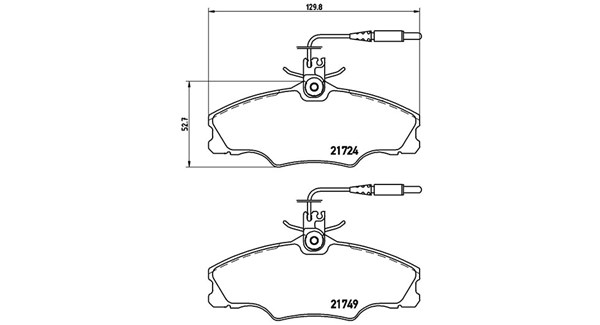 MAGNETI MARELLI Bremseklodser 363700461056 for PEUGEOT CITROËN