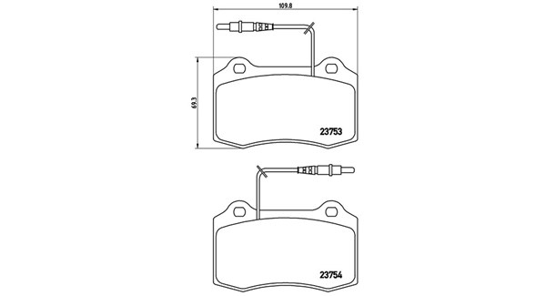 MAGNETI MARELLI Bremseklodser 363700461064 for PEUGEOT