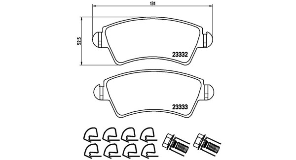 MAGNETI MARELLI Bremseklodser 363700461067 for PEUGEOT