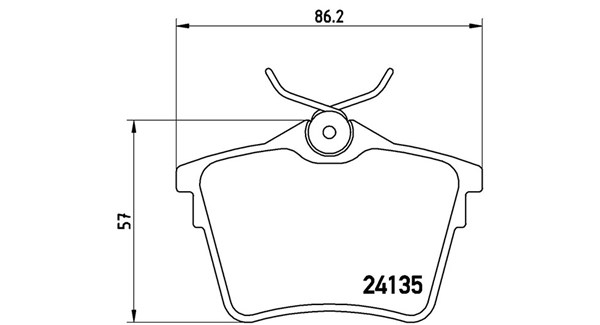 MAGNETI MARELLI Bremseklodser 363700461079 for PEUGEOT
