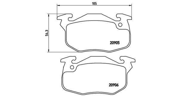 MAGNETI MARELLI Bremseklodser 363700461097 for PEUGEOT CITROËN