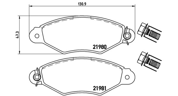 MAGNETI MARELLI Bremseklodser 363700461098 for CITROËN PEUGEOT FIAT RENAULT