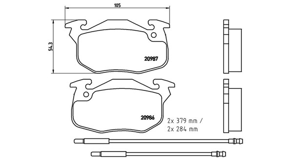 MAGNETI MARELLI Bremseklodser 363700461099 for PEUGEOT CITROËN RENAULT CITROËN (DF-PSA)