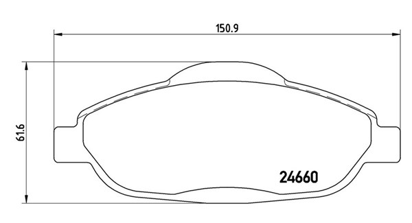 MAGNETI MARELLI Bremseklodser 363700561101 for PEUGEOT