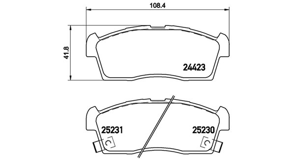 MAGNETI MARELLI Bremseklodser 363700461108 for PEUGEOT SUZUKI MAZDA MITSUBISHI NISSAN