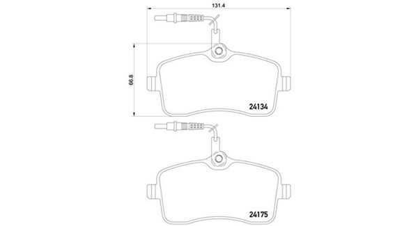 MAGNETI MARELLI Bremseklodser 363700461109 for PEUGEOT