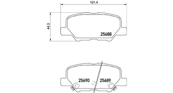 MAGNETI MARELLI Bremseklodser 363700461111 for PEUGEOT CITROËN MAZDA MITSUBISHI