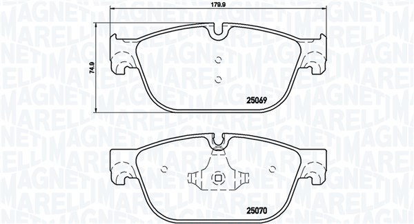 MAGNETI MARELLI Bremseklodser 363700461115 for DS PEUGEOT DS (CAPSA)
