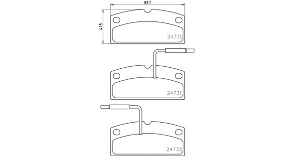 MAGNETI MARELLI Bremseklodser 363700462001 for LIGIER AIXAM