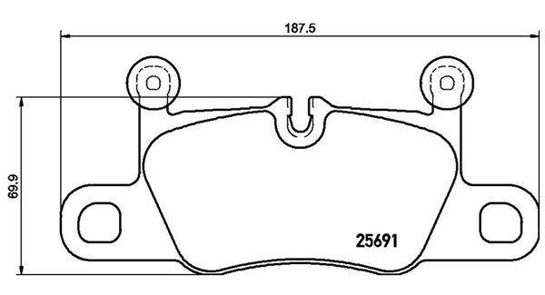 MAGNETI MARELLI Bremseklodser 363700465031 for PORSCHE