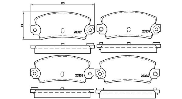 MAGNETI MARELLI Bremseklodser 363700468002 for RENAULT ALPINE