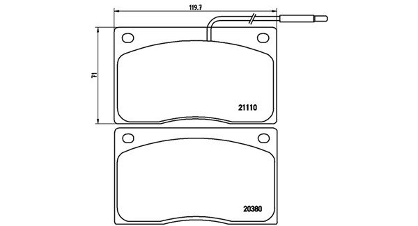 MAGNETI MARELLI Bremseklodser 363700468012 for JAGUAR RENAULT