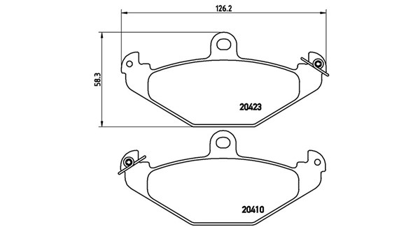 MAGNETI MARELLI Bremseklodser 363700468017 for CHRYSLER RENAULT LOTUS