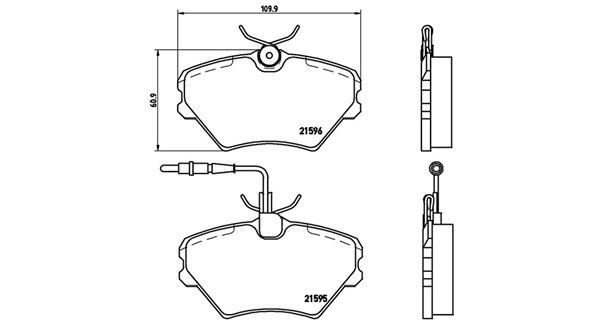 MAGNETI MARELLI Bremseklodser 363700468022 for RENAULT
