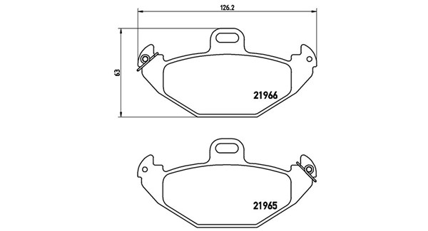 MAGNETI MARELLI Bremseklodser 363700468021 for RENAULT