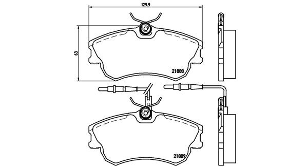 MAGNETI MARELLI Bremseklodser 363700468023 for RENAULT