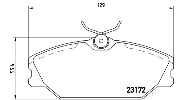 MAGNETI MARELLI Bremseklodser 363700468027 for RENAULT