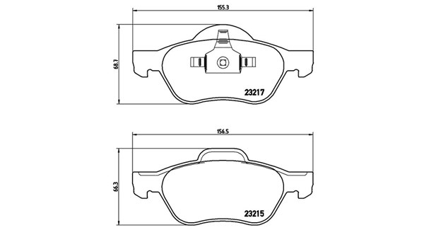 MAGNETI MARELLI Bremseklodser 363700468029 for RENAULT
