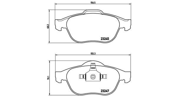 MAGNETI MARELLI Bremseklodser 363700468030 for RENAULT