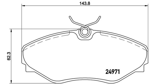 MAGNETI MARELLI Bremseklodser 363700468055 for RENAULT
