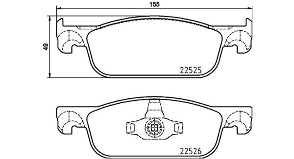 MAGNETI MARELLI Bremseklodser 363700468065 for DACIA RENAULT
