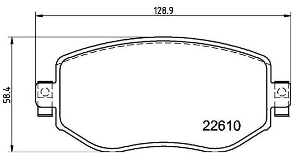 MAGNETI MARELLI Bremseklodser 363700468068 for RENAULT