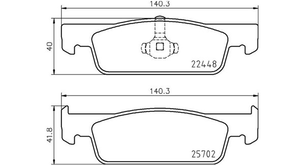 MAGNETI MARELLI Bremseklodser 363700468069 for DACIA