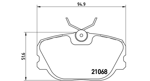 MAGNETI MARELLI Bremseklodser 363700471004 for SAAB
