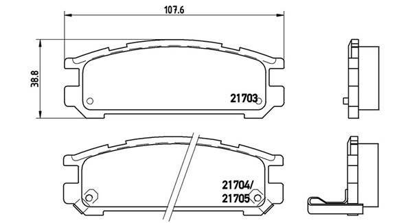 MAGNETI MARELLI Bremseklodser 363700478005 for NISSAN SUBARU